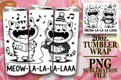 RADIANT GLOW 20oz TUMBLER WRAP, Funny Cat Product Image 1