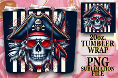 Blissful Reflections 20oz tumbler wrap, Skull Product Image 1