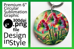 Creative Round Design for Coasters , Flower Product Image 1