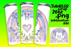 Vibrant Rainbow Design for 20oz Tumbler Product Image 1