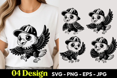 Pilot Flying Owl SVG PNG Product Image 1