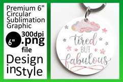 Lovely Round Design Car Coaster Artwork , Mother&#039;s Day Product Image 1