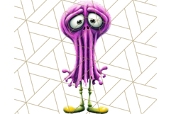 Quirky Monster Clipart PNG, Funny Spooky Creatures Product Image 2