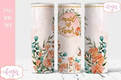 Maid of honor Tumbler Wrap for Sublimation Product Image 2