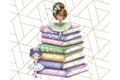 Ballerina Clipart PNG, Cute Ballet Girl Illustration Art Product Image 2