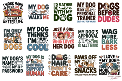 Funny Dog Love Quotes PNG Bundle | 35 Hilarious Sublimation Product Image 2