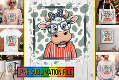 Unique PNG TSHIRT Magic, Cute Cow Product Image 1