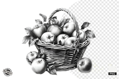 Black and White Halloween Autumn Clipart Product Image 1