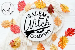 Salem Witch Company | Halloween Sign svg | DXF EPS PNG SVG Product Image 1