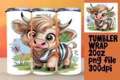 SOPHISTICATED 20oz Tumbler Template , Cute Cow Product Image 1