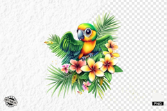 Tropical Birds Clipart - Summer Birds PNG Product Image 1