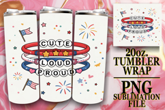 Uplifting moments 20oz tumbler wrap, Patriotic Product Image 1