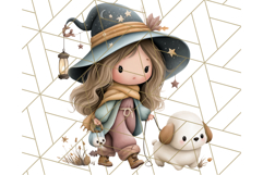 Spooky Little Witches Halloween Clipart PNG Product Image 2