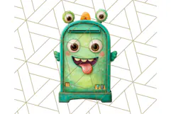 Halloween Neighborhood Clipart PNG for Trick or Treat Product Image 2