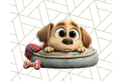 Pet Shop Clipart, Cute Big Eyed Animals, Kawaii Pets PNG Product Image 2