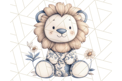 Blue Floral Stuffed Animal Clipart PNG, Cute Stuffed Animals Product Image 2