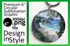 Wilderness Beauty: Round Sublimation Spectacle Product Image 1