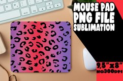 Vibrant Leopard Pattern Mouse Pad Gradient PNG Product Image 1