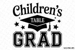 Children&#039;s table Grad Svg | School Svg | Svg Cut Files Product Image 1