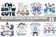 Winter Frozen Clipart Bundle PNG Product Image 1