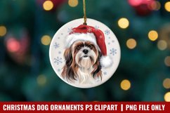 Breeds Of Christmas Dog Ornaments Clipart PNG Product Image 1