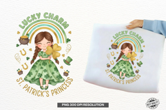 St Ptrick Day Girl Png Sublimation Product Image 1