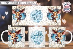 Christmas Mug Wrap Sublimation Funny Quote 3D Wall Animal Product Image 1