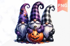 Halloween Gnome Sublimation - Clipart PNG Design Product Image 1