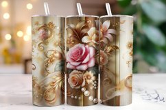 Flowers Tumbler Wrap | Sublimation | Tumblers Product Image 1