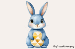 Geometric Pastel Easter Clipart PNG Product Image 1