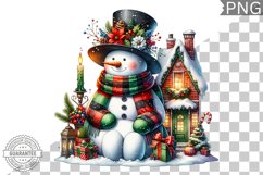 Christmas Snowman Sublimation - Clipart PNG Bundle Product Image 14