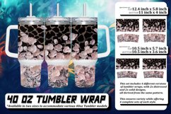 Twinkling Leopard Petal Sublimation 40oz Product Image 1