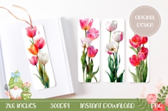 Flowers Bookmark Designs, Tulips Bookmarks Product Image 1