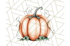 Fall Pumpkin Clipart PNG, Autumn Pumpkins, Jewel Tones Png Product Image 2