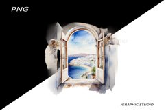 Greece summer clipart, Mediterranean Vacation Clipart Product Image 1