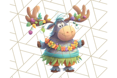 Tropical Fruit Party Animals PNG Clipart, Cute Summer Animal Product Image 2