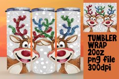 Christmas Snowman Cartoon Tumbler Wrap Sublimation Product Image 1