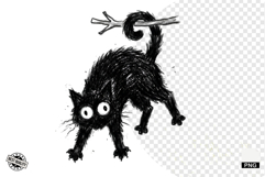 Halloween Black Cat Clipart Product Image 1