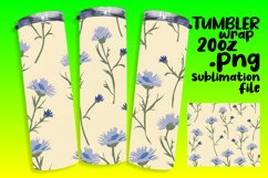 Pastel Boho Garden Oasis Tumbler Wrap Design Product Image 1