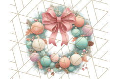 Christmas Wreath Clipart, Holiday Greenery PNG Illustrations Product Image 2