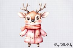 Pink Christmas Clipart PNG Product Image 1