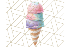 Ice Cream Clipart PNG, Summer Treats Clip Art, Swirl Cone Product Image 2