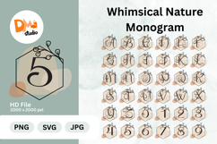 Whimsical Nature Monogram Product Image 1