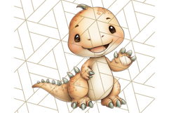 Cute Cartoon Dinosaur Clipart PNG, Prehistoric Animals PNG Product Image 2