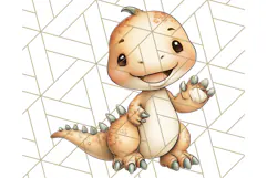 Cute Cartoon Dinosaur Clipart PNG, Prehistoric Animals PNG Product Image 2