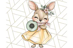Sock Hop Animal Dance Party PNG Clipart, Cute Retro 1950s Product Image 2