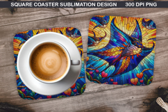 Valentine Coaster Sublimation, Valentine Coaster PNG Design Product Image 1