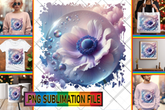 Cozy TSHIRT Art Ideas PNG, 3D Flower Product Image 1