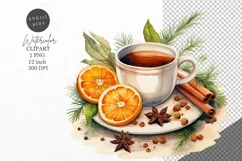 Christmas clipart, Drink clipart, Winter clipart Product Image 1