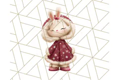 Santa’s Pajama Day Clipart, Cute Christmas Bedtime PNG Product Image 2